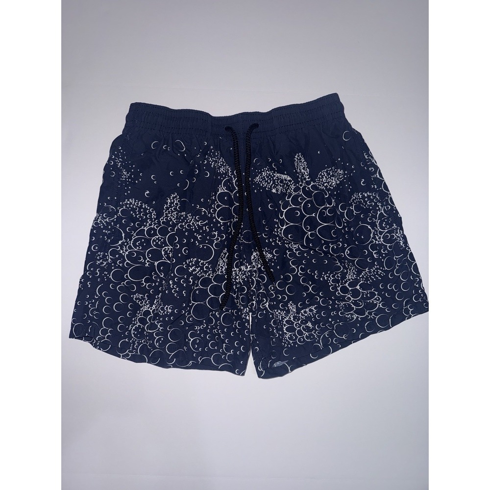 VILEBREQUIN Blue Bubbles Turtles Moorise Swim Trunks Bathing Shorts M $395